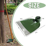 Paiaojia Heavy Duty Garden Round Eye Hoe for Soil Digging 2.2Lb (1Kg)- High Carbon Rail Steel, Hand-Sharpened Edge, Heat-Treated for Strength & Stable Performance(Not Included Handle)