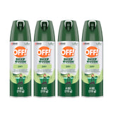OFF! Deep Woods Insect Repellent Aerosol, Dry, Non-Greasy Formula, Bug Spray with Long Lasting Protection from Mosquitoes, 4 Oz, 4 Count