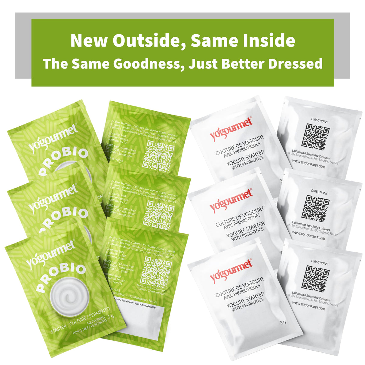 Yogourmet Yogurt Starter With Probiotics (12 Pack Bulk Version) - Make Yogurt at Home - Starter Culture - All Natural, Gluten Free, Kosher, Halal - 3 g Sachets