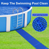 16 Pcs Modular Interlocking Cushion- 10.3" x 10.3" Splicing Above Ground Pool Floor Protectors- Non-Slip Pools Spas Floor Mat Pathways from the Pool to the Porch
