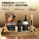 L'Oreal Paris Preference Hair Dye, Long Lasting, Luminous Permanent Hair Colour, 7.3 Florida