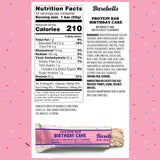 Barebells Protein Bars Birthday Cake - 12 Count, Pack of 2 - Protein Snacks with 20g of High Protein - Chocolate Protein Bar with 1g of Total Sugars - On The Go Protein Snack & Breakfast Bars…