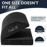 ComfiLife Foot Rest for Under Desk at Work – Adjustable Height Memory Foam Foot Stool for Under Desk, Office Chair & Gaming Chair – Ergonomic Footrest for Back & Hip Pain Relief (Black)