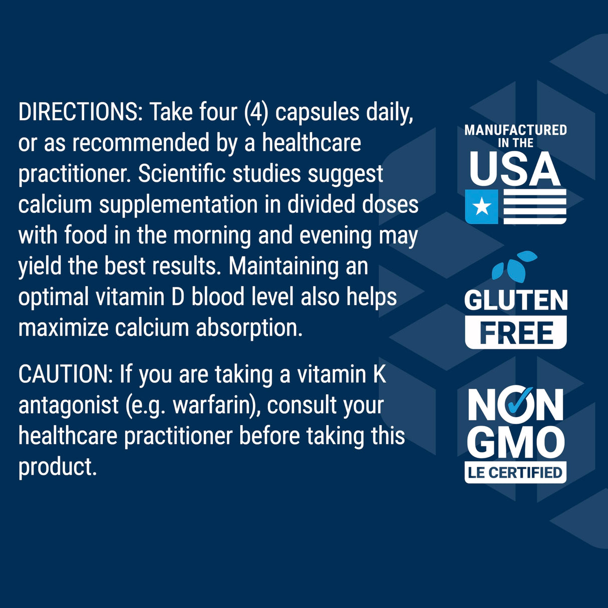 Life Extension Bone Restore Elite Calcium Supplement with Super Potent K2, Calcium, Vitamin D3, Magnesium, Boron, zinc, Vitamin K2, for Bone Health, Gluten-Free, Non-GMO, 120 Capsules