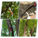 30 Ft Manual Pole Saw, Extendable Tree Pruner Blade and Scissors Set