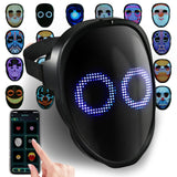 AIGLUN LED Face Transforming Mask with Gesture Control Fun - Cool stuff Halloween Cosplay and Christmas Parties