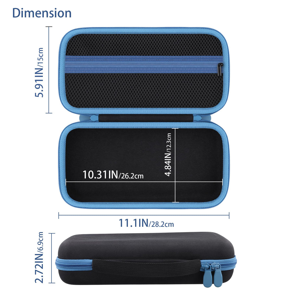 co2CREA Hard Case for Zoom LiveTrak L-6 / L6 Digital Mixer, Portable Travel Storage Bag with Zippered Mesh Pocket, Shockproof EVA Shell and Soft Lining, Fits Cables and Accessories (Case Only)