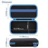 co2CREA Hard Case for Zoom LiveTrak L-6 / L6 Digital Mixer, Portable Travel Storage Bag with Zippered Mesh Pocket, Shockproof EVA Shell and Soft Lining, Fits Cables and Accessories (Case Only)