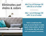 Cold Pressed Orange Oil Concentrate |12-ounce Professional Grade All-Purpose Citrus Cleaner, Degreaser & Pet Odor Eliminator Blend | Dilutes to 6 Gallons of Finished Product | Home and Outdoor Use
