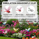 Tolego 16 pcs Dragon Fly Clips for Bugs Repel Lent - Lifelike Outdoor Decorative Dragonflies for Patio, Porch, Plants, Yard and Backpack, Waterproof Summer Garden Ornaments