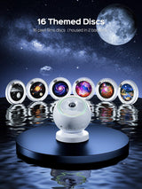 Star Galaxy Projector Night Light,29 Soothing Sounds Machine,16 HD Disc Planetarium Ocean Room Ceiling Projector Led Lights for Bedroom,Remote Timer Mood Sensory Light for Kids,Gifts for Boys & Girls