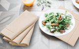 Lightnpro Flax Linen Napkins Set of 12 – Hemstitched Dinner Cloth Napkins, Washable and Reusable Natural Flax Napkins for Dining, Parties, Weddings, Holiday & Everyday Use – 18x18 Inch Natural Color
