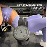 Hip Thrust Belt for Glute Workouts – Heavy Duty Booty Builder for Dumbbells, Kettlebells & Plates – Double Strap Support, Adjustable Fit for Women & Men – Double Hook & Loop, Home or Gym Use.