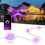 Nexillumi 300ft Permanent Outdoor Lights for House, 2025 New Smart RGB Christmas Lights Outdoor with APP Remote Control, IP67 Waterproof Eternity Eaves Lighting for Halloween Christmas Decorations