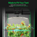 VIVOSUN Grow Tent High CFM Kit, Heavy-Duty Mounting Bars, High Airflow Support Pole Kit 24"-36" Adjustable, Suitable for 2’×2’, 2.3’×2.3’, 2.7’×2.7’, and 3’×3’ Tents, 4-Pack