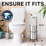 Simple Houseware Bathroom Toilet Tissue Paper Roll Storage Holder Stand, Bronze