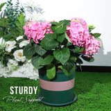 LEOBRO Plant Support Plant Stakes, 12pcs Peony Cages and Supports, Metal Garden Stakes Plant Supports, Plant Support Stakes, for Peony, Tomato, Hydrangea, Indoor Outdoor Plants, 10" W x 15.8" H