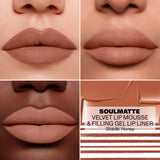 Morphe Soulmatte Velvet Lip Mousse Matte Lipstick - Air-Whipped, Soft Matte Lip Makeup with Vitamin E to Hydrate, Soften and Smooth Lips - Honey (0.128 Oz)
