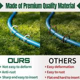 ToolTide 100 Pack 6 Inch U Shaped Garden Stakes Drip Irrigation Stakes