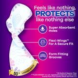Always Radiant Feminine Pads for Women, Flexfoam Pads with Wings, Size 5, Extra Heavy Overnight Absorbency, Lightly Scented, 54 Count (Packaging May Vary)