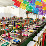 Lctevvn 6 Packs 108 Ft Fiesta Party Decorations Mexican Party Banners Papel Picado Banners Cinco De Mayo Decorations Dia De Los Muertos Decor Mexico Halloween Banner Birthday Party Decorations (6pack Banners) (6 Packs Banner)