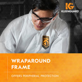 KleenGuard™ V30 Nemesis™ Safety Glasses (25676), Clear Lenses, Black Frame, Unisex Eyewear for Men and Women (12 Pairs/Case)