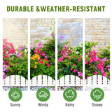 White Garden Edging Flexible Landscape Border with Anchoring Spikes for Lawn Flower Bed Outdoor Decor (30)