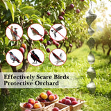 Bird Deterrents for Outside Patio, Bird Scare Devices Set Highly Reflective 3D Wind Spinners Outdoor Garden Decor, Bird Reflectors to Keep Birds Away Window Roof Yard Orchards Deck 9 Discs 3 Pcs