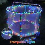 QITONG Multicolor Solar Christmas Lights, 2 Pack Each 33ft 100 LED Rope Light, Fairy Lights in Clear Thin Tube with 8 Modes