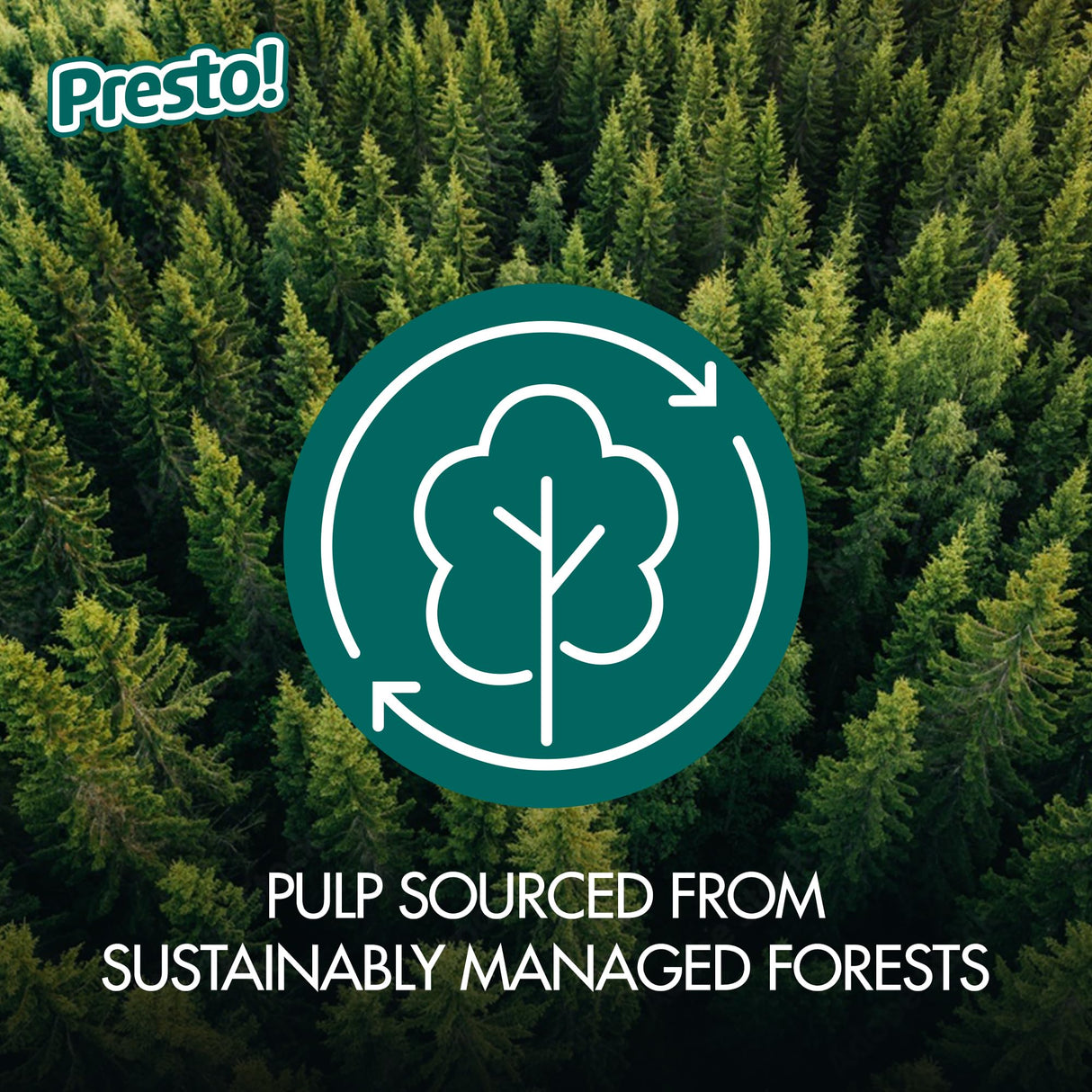 Amazon Brand - Presto! Flex-a-Size Paper Towels, 158 Sheet Huge Roll, 12 Rolls (2 Packs of 6), Equivalent to 38 Regular Rolls, White