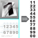 iSYFIX Black Vinyl Numbers Stickers,4 Inch Self Adhesive (2 Sets),Premium Decal Die Cut and Pre-Spaced for Mailbox, Signs, Window, Door, Cars, Trucks, Home, Address Number, Indoor or Outdoor