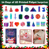 Advent Calendar 2026 Christmas 24 Days Countdown Mini 3D Printed Fidget Toy