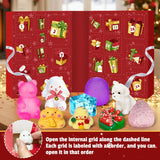 Squishy Advent Calendar 2026, Fidget Christmas Countdown Calendar, 24 Days of Surprises Squishy Toys Box, Xmas Toys for Sock Stuffing & Christmas Gift