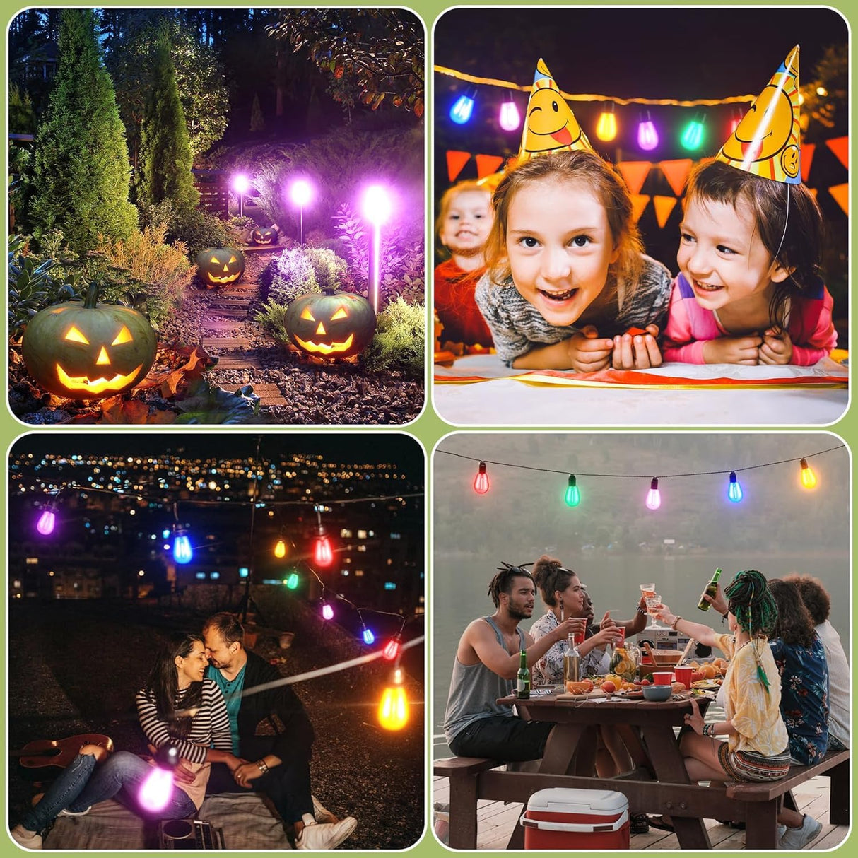 30-Pack Orange String Light Bulbs, S14 LED Replacement Bulbs for Outdoor String Lights, Patio Light Bulbs, 1W E26 Base for Christmas Halloween,Holiday Lighting,Home Decor