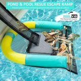 Poolvio Animal Saving Escape Ramp for Pool, Save Critters in Swimming Pool Device Handy, Pool Accessories in Floating Ramp Rescues Saving Frogs, Toads Animal Mice, Birds