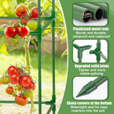 PAMASE 45x14.5x14.5in Square Tomato Cage for Garden, 3 Pack