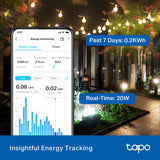 Tapo Outdoor Smart Dimmer Plug for Outdoor Lights, Matter, Energy Monitoring, App Control, IP65 Weather Resistant, Works with Siri, Alexa, Google, ETL Certified, 150WLED/CFL, 2.4GHZ WiFi Only, P430M