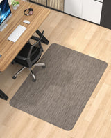 Blvornl Office Chair Mat for Hardwood Floor, 35.4"*47.2" Desk Computer Chair Mat for Hard Wood, Large Anti-Slip Hard Floor Protector Rolling Chair Mat, PVC Mat Desk Rug for Office and Dark Brown