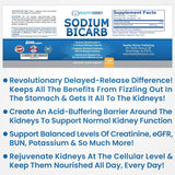 Sodium Bicarbonate 650 Mg Tablets - Delayed Release for Normal Kidney Function - Baking Soda Tablets, Sodium Pills, Bicarbonato De Sodio para Tomar, Bicarbonate of Soda - 30 Capsules