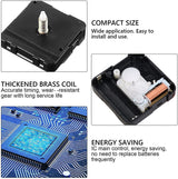 4Pcs Quartz Clock Mechanism Kit, Wall Clock Mechanisms Mattery Powered Replacement, Clock Movement Parts Motor Replacement DIY Repair Parts with 5 Set Hands (No Battery)