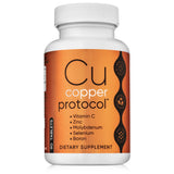 Copper Protocol Copper Supplements for Women and Men (90 Capsules) Boosts Energy, Nourishes Body, Anti-Aging Formula, Includes Vitamin C, Zinc & Selenium, Non-GMO, Made in USA - GMP Certified