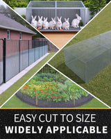 Trenk Hardware Cloth 1/2 inch Mesh 60x100 19-Gauge, Chicken Wire Fencing, Galvanized Wire Mesh Roll, Rat Wire, Gopher Wire, Welded Wire Fencing, Wire Cloth, Tree Fence
