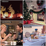 KOABY 100 Pack Warm White LED Tea Lights, Last 100H+, Flickering Flameless Battery Operated Tea Lights for Decor
