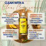 Whip-It All Natural Enzyme Cleaner Stain Fighting Kit - Professional Strength Stain Remover Spray 32oz and Concentrate Multi-Purpose Stain Remover 32oz - Made in the USA