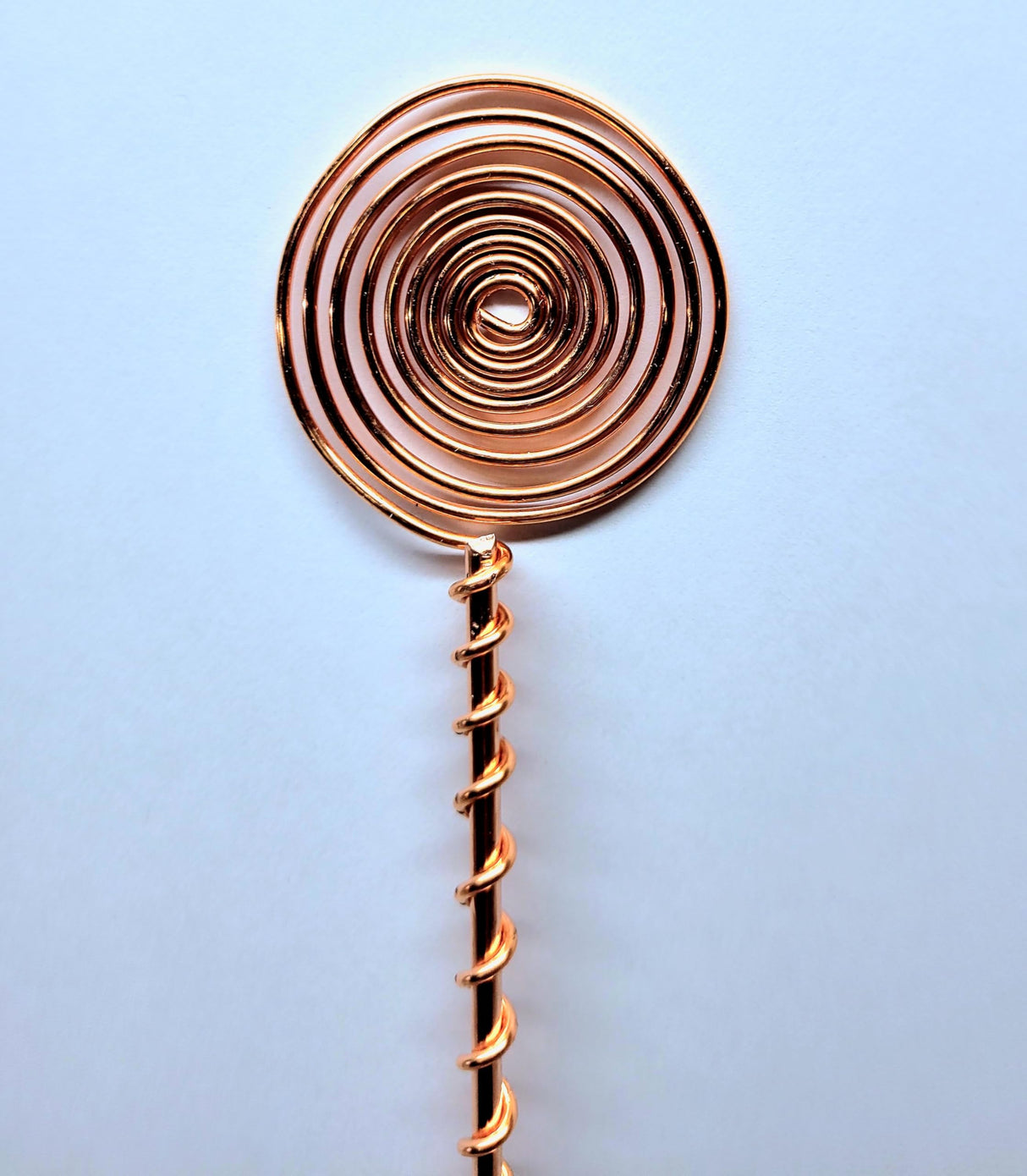 Electroculture Grows 24" Long Sun Spiral Top. Solid Copper Forever Stake. Electroculture Plant Stakes Pack of 5 - Wrapped with Pure Solid Copper