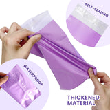 Disposable Sanitary Bags, 300 Pcs, Purple, Self-sealing, Odor-proof, Rectangular, Plastic, 10" x 6" Bags for Feminine Hygiene, Personal Waste, or Pet Waste