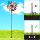 Wind Spinners for Outdoor Yard Decor, 360 Degrees Swivel Outdoor Metal Wind Spinner, 62" Wind Sculptures Garden Decor for Patio Lawn Yard