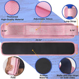 Coniflor Hip Thrust Belt - Adjustable Fitness Belt for Dumbbells, Kettlebells, Plates - Support Up to 100 lbs - Upgrade Slip-Resistant Pad for Safe and Comfortable Glute Workouts at Home or Gym, Pink