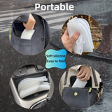 LSDWL Waterproof Shoe Covers 2 Pairs,Rain Shoe Covers Reusable Silicone Non Slip Shoe Covers for Outdoor,Rain Shoe Covers for Women and Men (Clear, X-Large)
