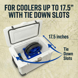Cooler Wheel Kit for Yeti, RTIC, Igloo and most other brands - Cooler Cart - Easy-to-install Dolly With Wheel Attachment - Durable, Rust-Resistant Powder-Coated Stainless Steel